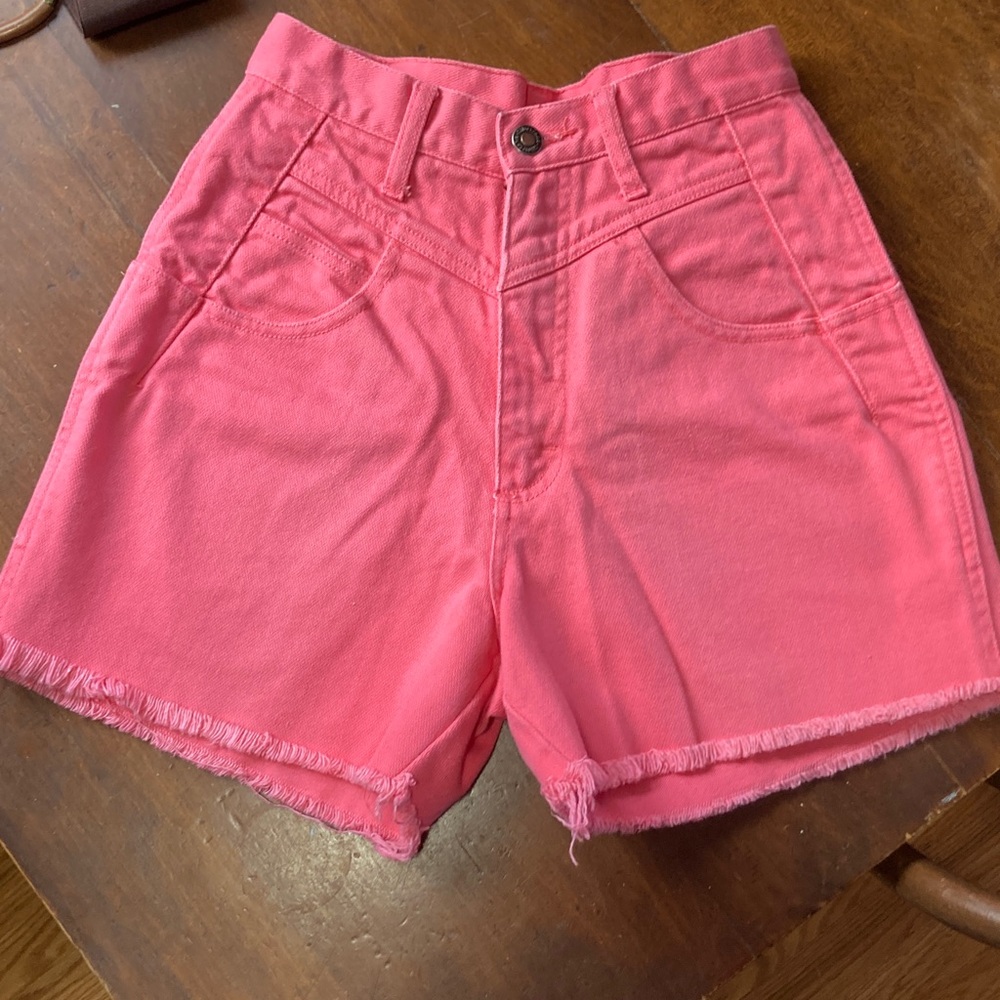 Women's Pink Wrangler Denim Shorts